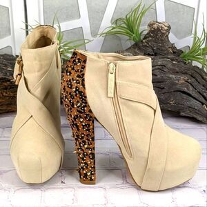 Alba Chunky Heel Spike Studded Platform Bootie